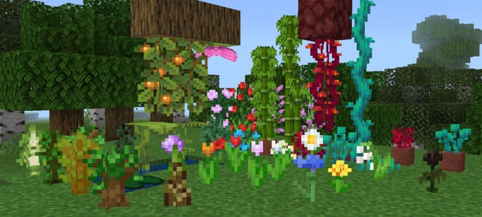 Moving foliage in Minecraft PE (Bedrock)