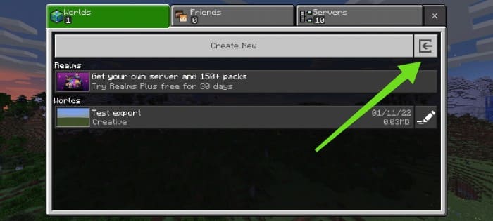 Importar un mundo a Minecraft PE (Bedrock)