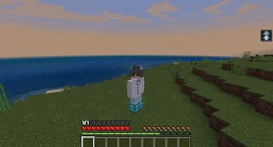 Caída suave en Minecraft PE (Bedrock)