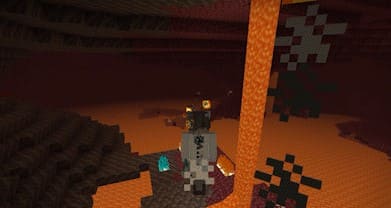 Volando con el Tridente en Minecraft PE (Bedrock)