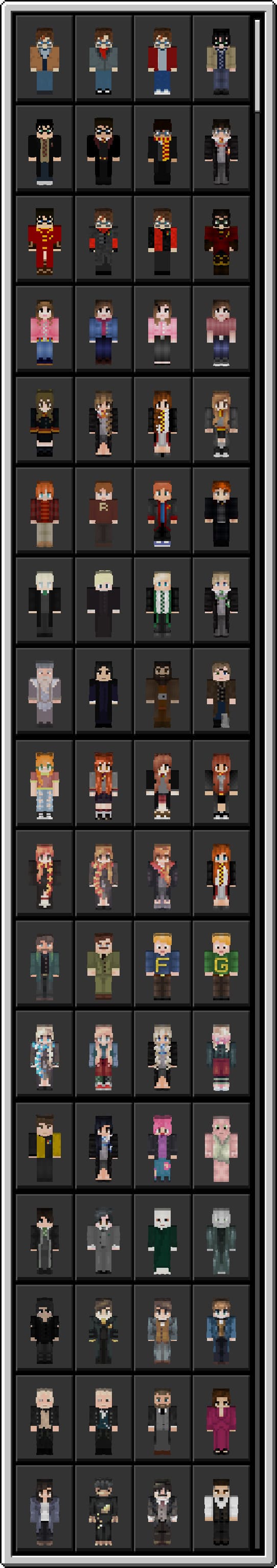Skins de Harry Potter en Minecraft PE (Bedrock)