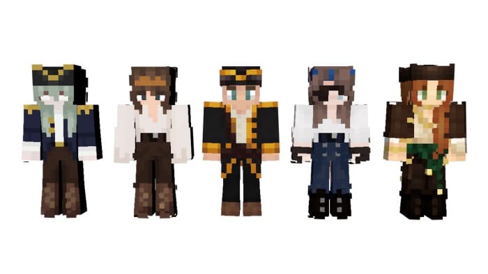 Piratas en Minecraft PE (Bedrock)