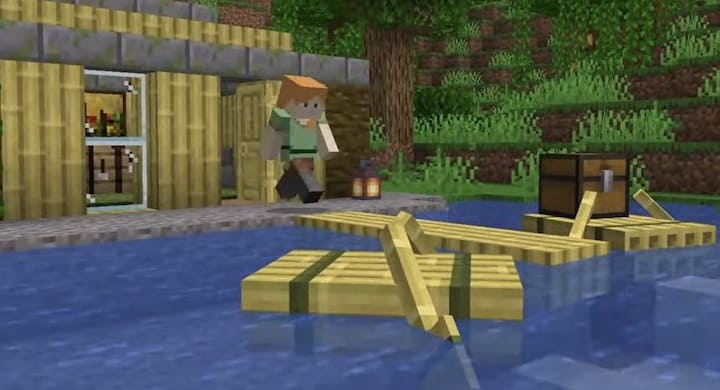 Tablones de bambú en Minecraft PE (Bedrock) 1.20