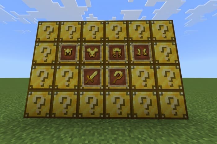 Lucky Armor en Minecraft PE (Bedrock)