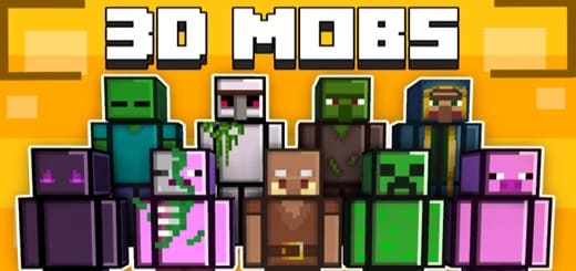 Pieles: Mobs de dibujos animados [1.19; 1.20+]