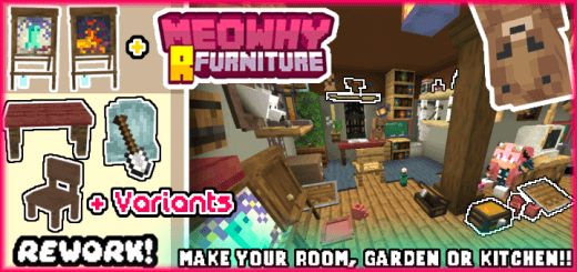 MeoWhy Muebles R para Minecraft PE (Bedrock) 1.19