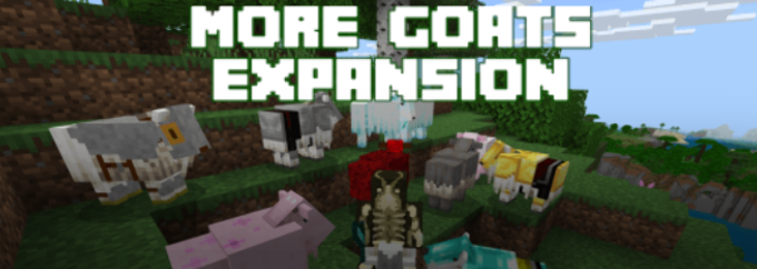 Más cabras expansión для Minecraft Pocket Edition 1.20