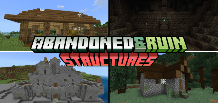 Estructuras abandonadas y en ruinas для Minecraft Pocket Edition 1.20