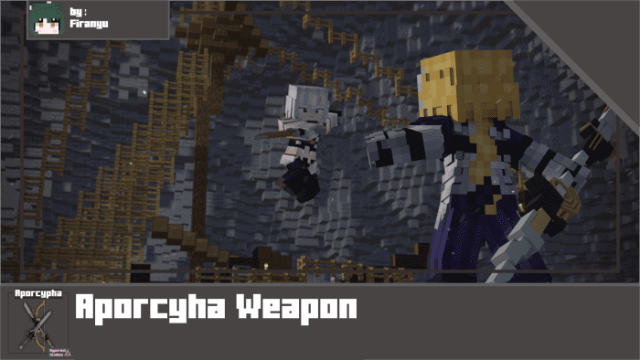 Aporcyha Weapon  para Minecraft PE (Bedrock) 1.20