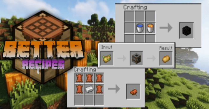 BetterRecipes Minecraft Pocket Edition 1.20