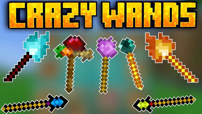 Crazy Wands para Minecraft PE (Bedrock) 1.20 1.21