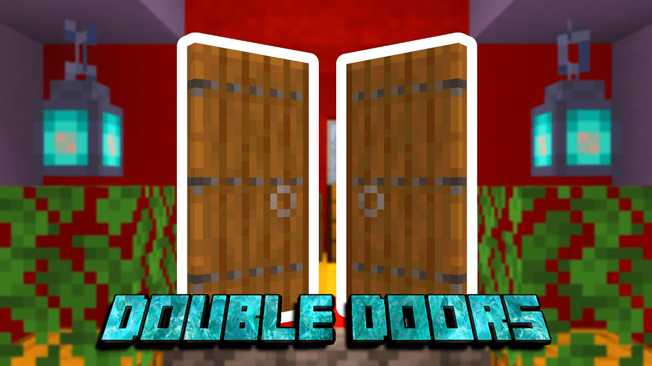 Puertas dobles para Minecraft PE (Bedrock) 1.20 1.21