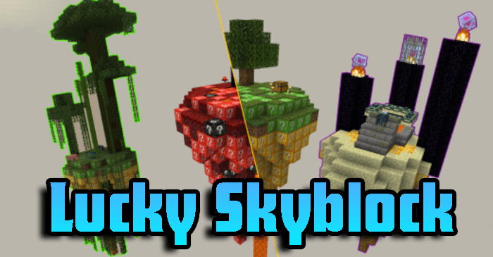 Lucky Skyblock | Mapa para Minecraft PE (Bedrock)