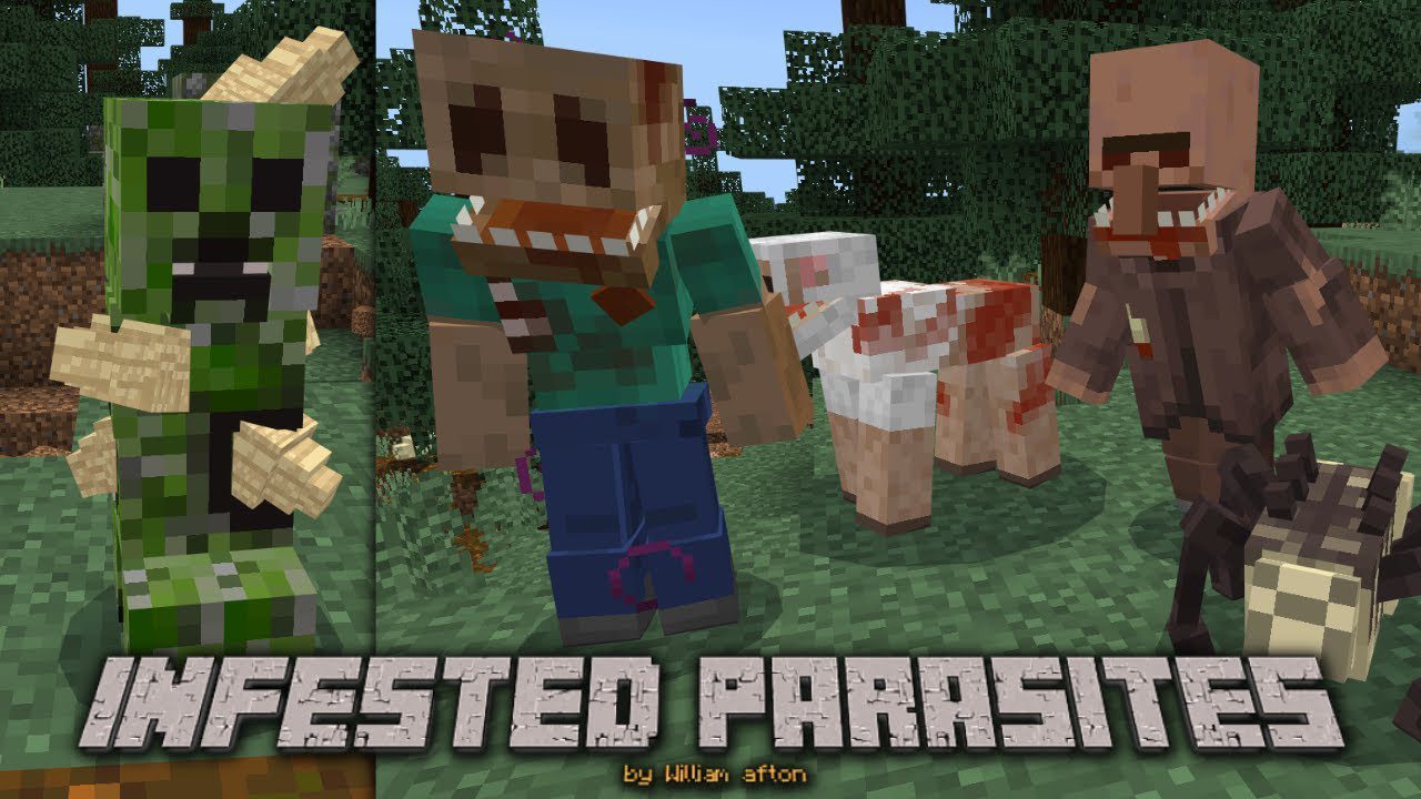 Parásitos infestados para Minecraft PE (Bedrock) 1.20 1.21