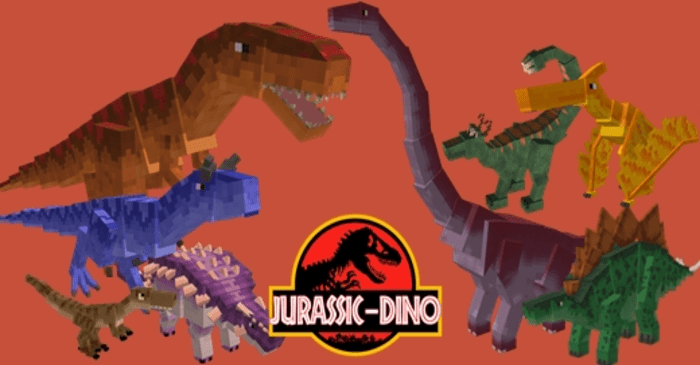 Jurassic Dino World Minecraft Pocket Edition 1.20