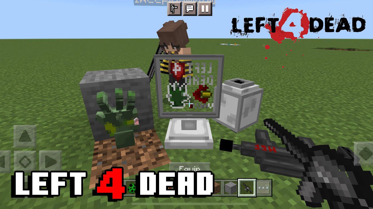 Left 4 Dead para Minecraft PE (Bedrock) 1.20 1.21