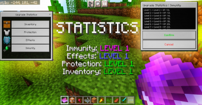 Level Statistics para Minecraft PE (Bedrock) 1.20