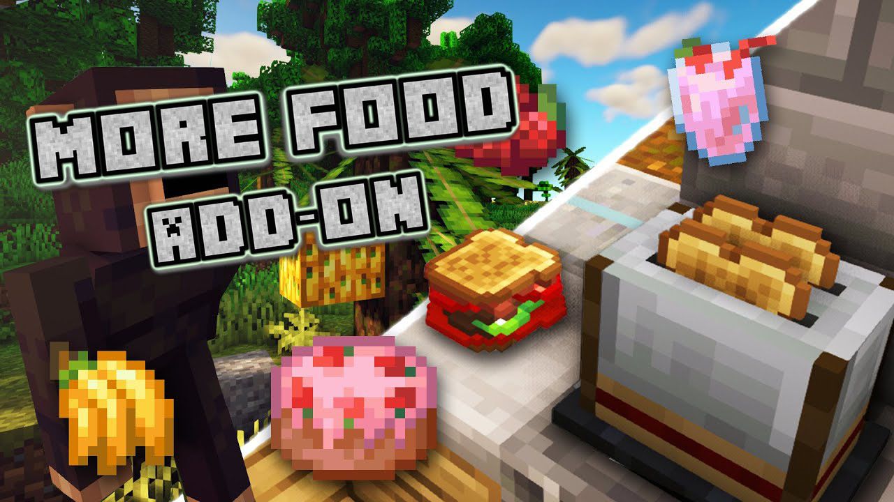 MÁS ALIMENTOS para Minecraft PE (Bedrock) 1.19