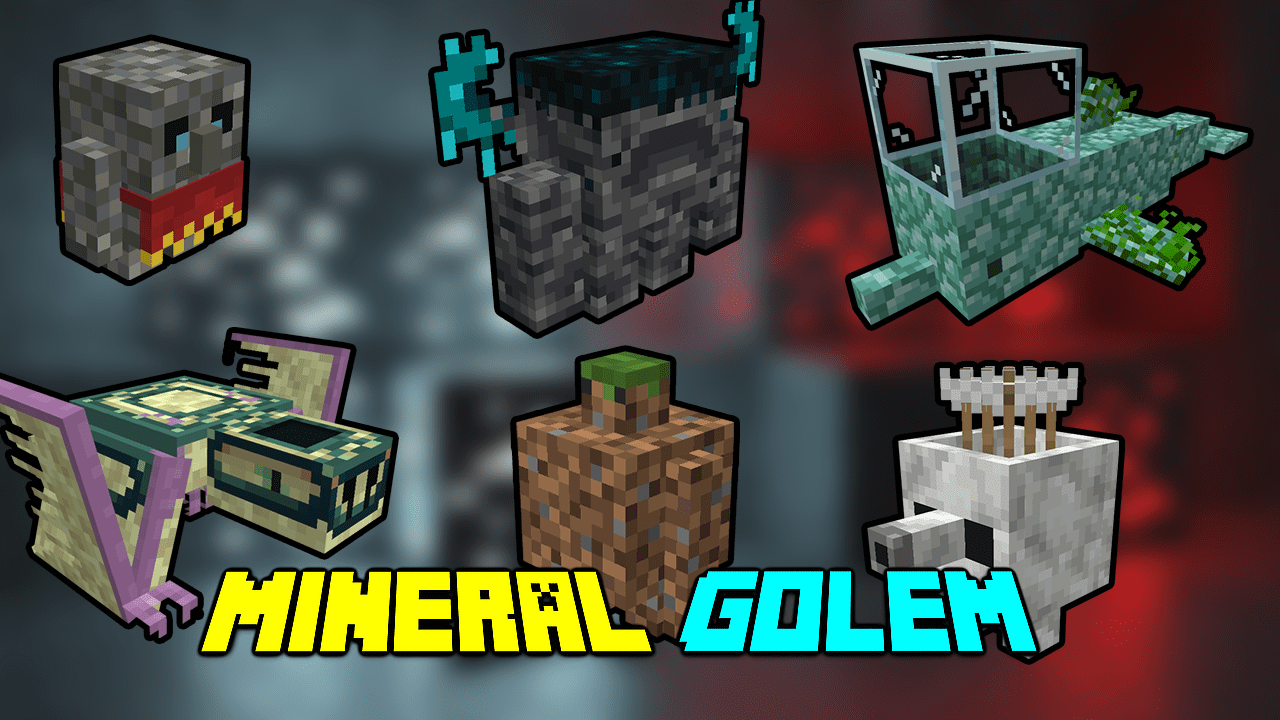 Mineral Golems для Minecraft Pocket Edition 1.20