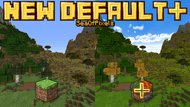 New Default+  para Minecraft PE (Bedrock) 1.20