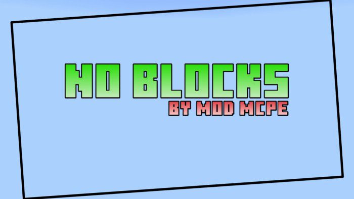 No Bloques | Mapa para Minecraft PE (Bedrock)