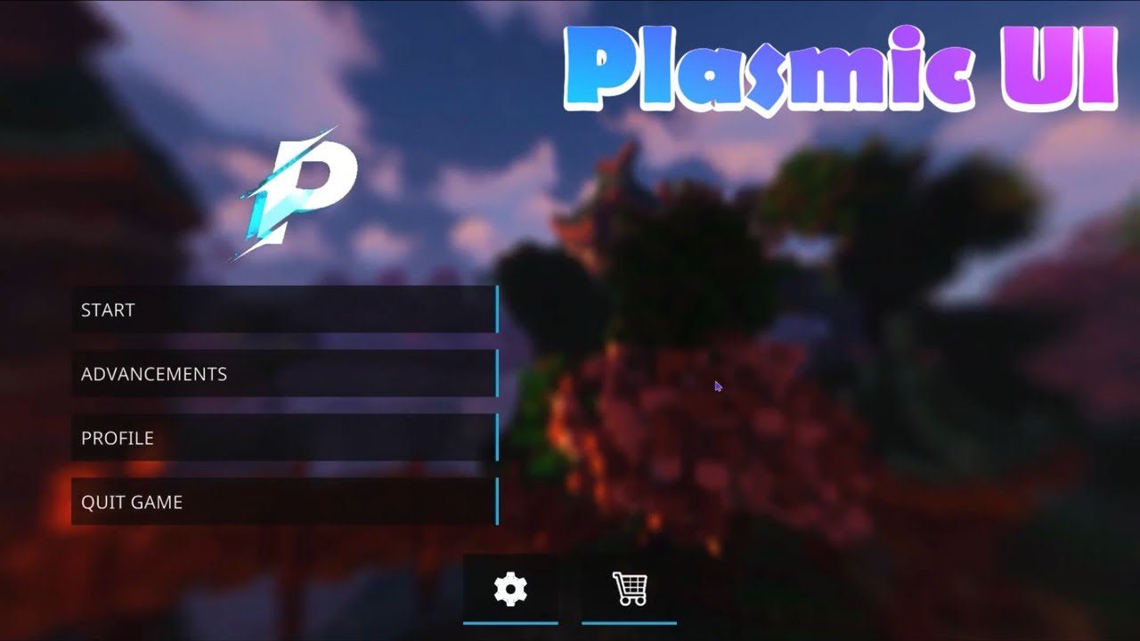 Plasmic UI Pack para Minecraft Pocket Edition 1.20