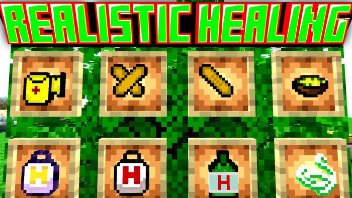 Realistic Healing para Minecraft PE (Bedrock) 1.20 1.21