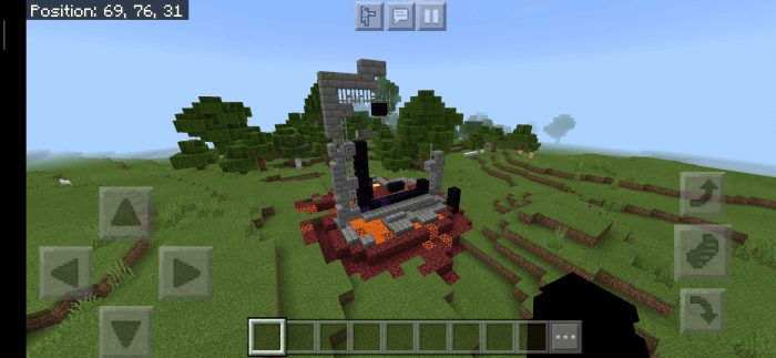 435518373 Destruido portal al infierno | Minecraft PE Semilla