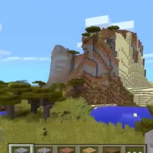 -1006519354 Dos pueblos junto a altas colinas | Minecraft PE Semilla