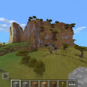 -1918593966 Altas montañas con mina | Minecraft PE Semilla