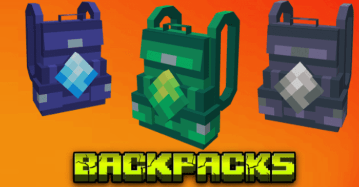 Simple Backpacks para Minecraft PE (Bedrock) 1.20