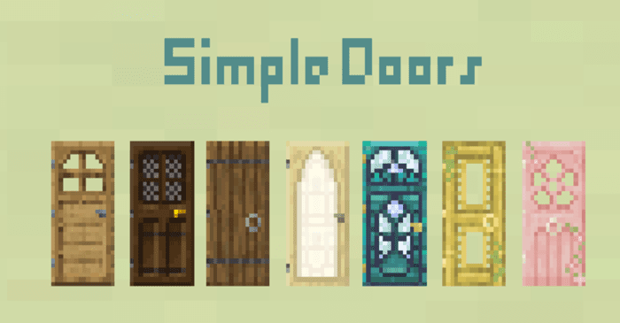 Simple Doors para Minecraft PE (Bedrock) 1.20