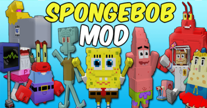 Bob Esponja для Minecraft Pocket Edition 1.20