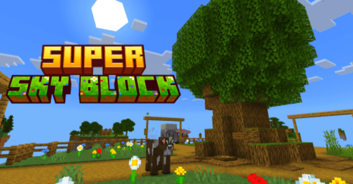 Super Sky Block | Mapa para Minecraft PE (Bedrock)