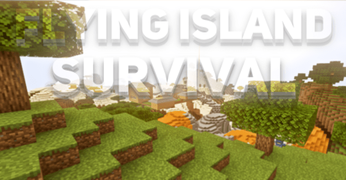 The Flying Island Survival | Mapa para Minecraft PE (Bedrock)