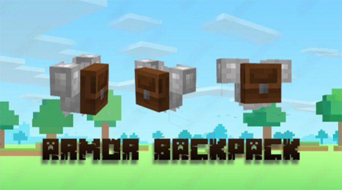 Armor Backpack para Minecraft PE / Bedrock 1.21