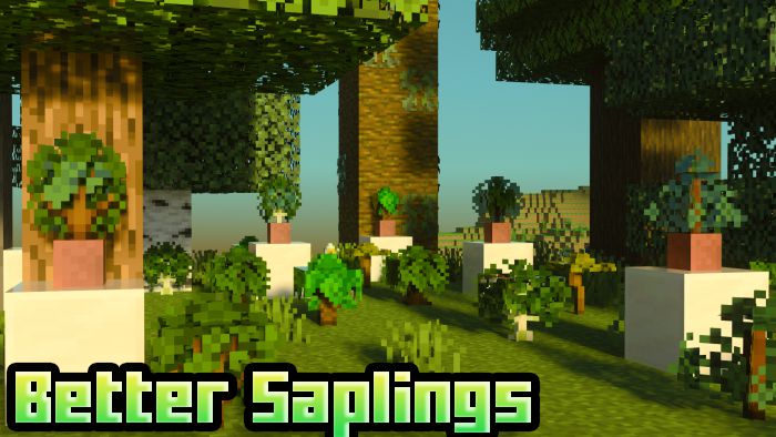 Better Saplings & Mushrooms para Minecraft PE (Bedrock) 1.20