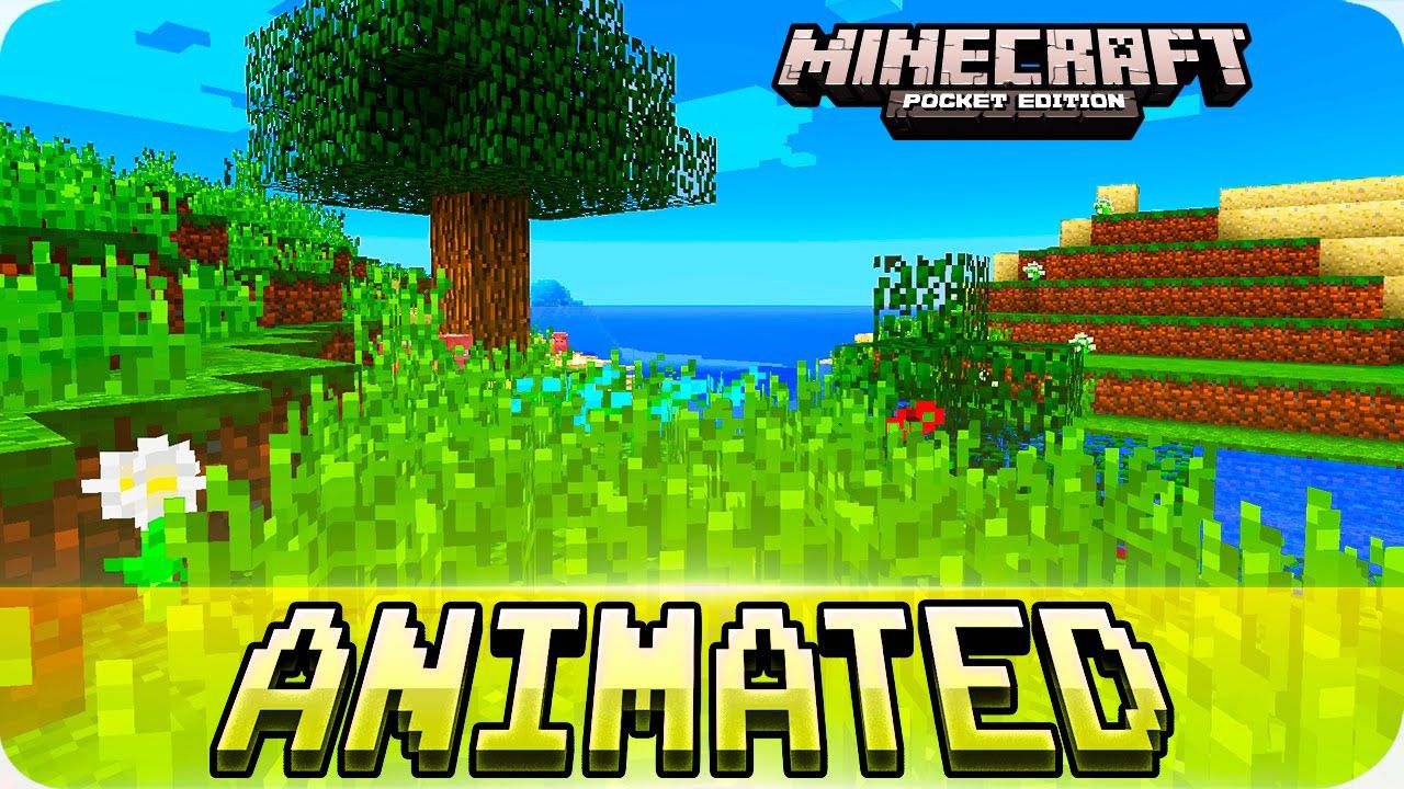 Sólo Animated Grass para Minecraft PE (Bedrock) 1.20