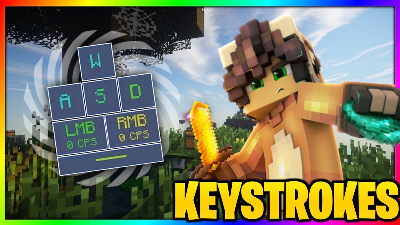 Keystrokes para Minecraft PE (Bedrock) 1.20