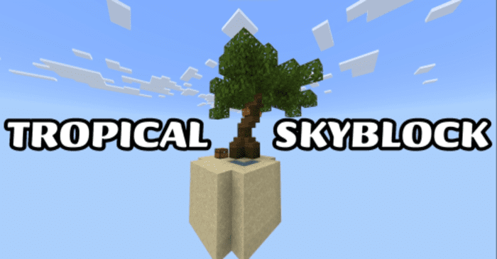 Tropical Skyblock | Mapa para Minecraft Pocket Edition