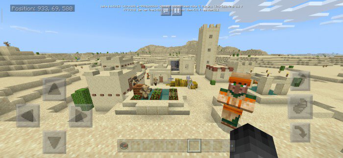 -990129966 Savannah Village and Outlaw Camp | Minecraft PE Semilla