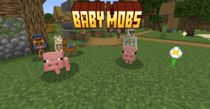 Todos los Mobs son Bebés para Minecraft PE (Bedrock) 1.20