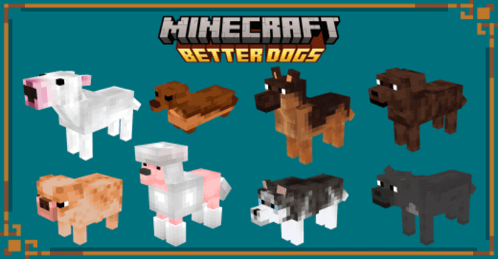 Dogs Expansion para Minecraft PE (Bedrock)