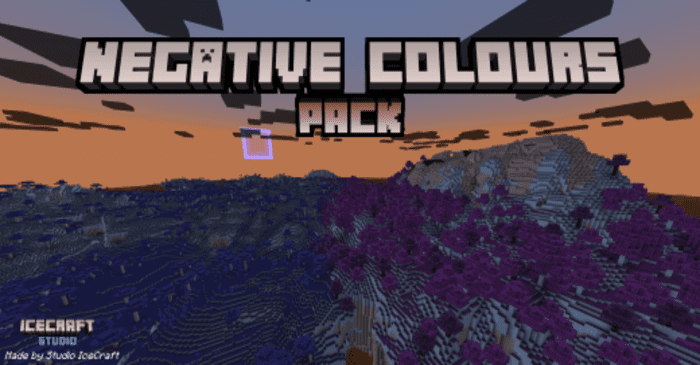 Colores negativos para Minecraft PE (Bedrock) 1.20