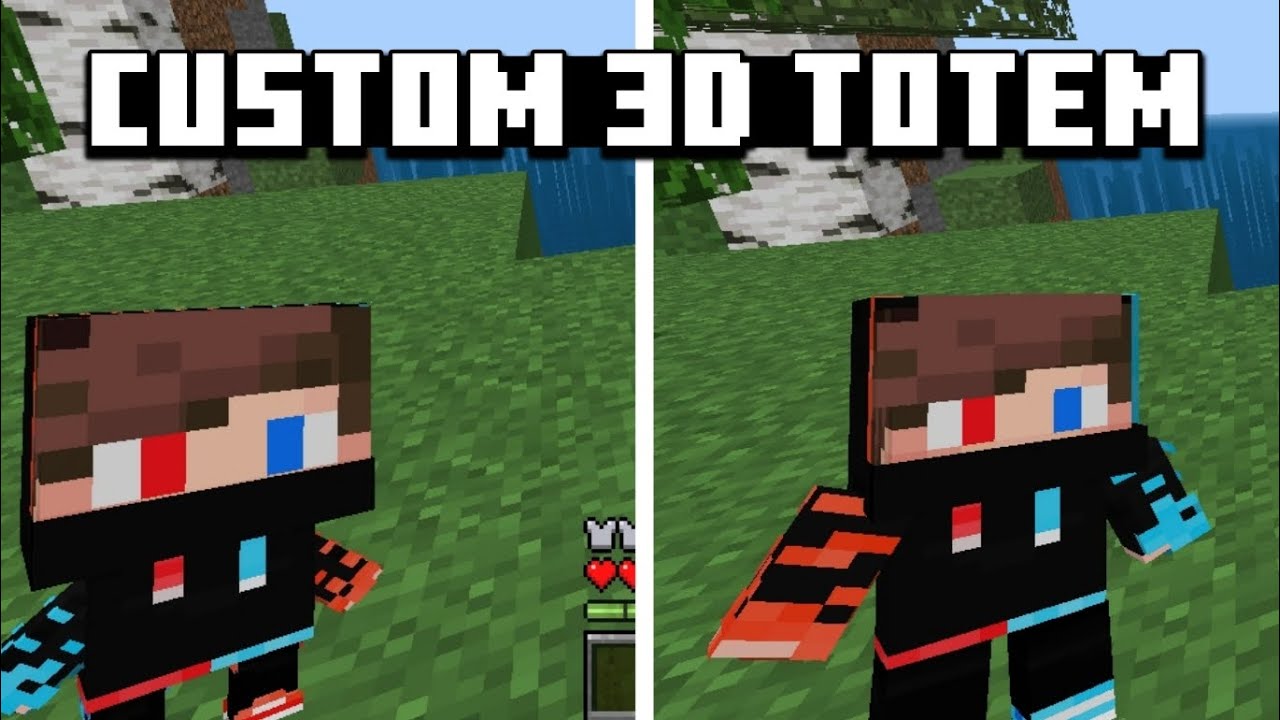 Tótem 3D personalizados para Minecraft PE (Bedrock) 1.21 1.20