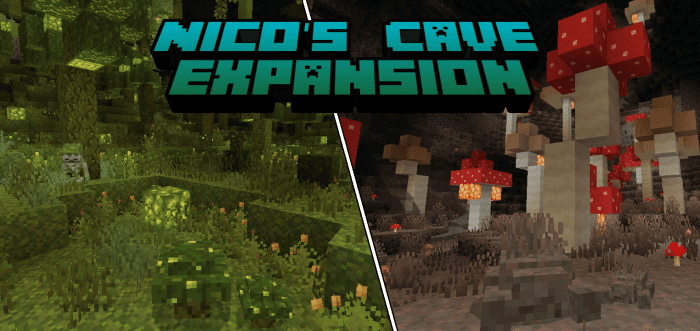 Ampliación de la Cueva de Nico para Minecraft PE (Bedrock) 1.20