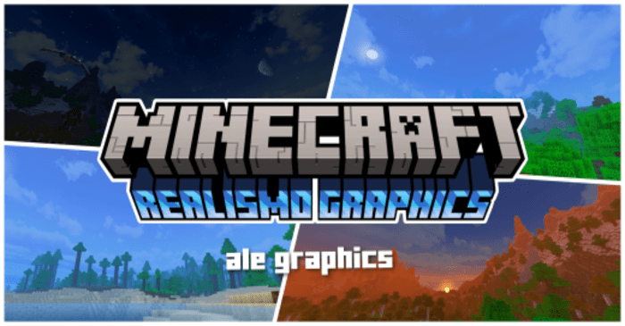 Realism Graphics para Minecraft PE (Bedrock) 1.21 1.20