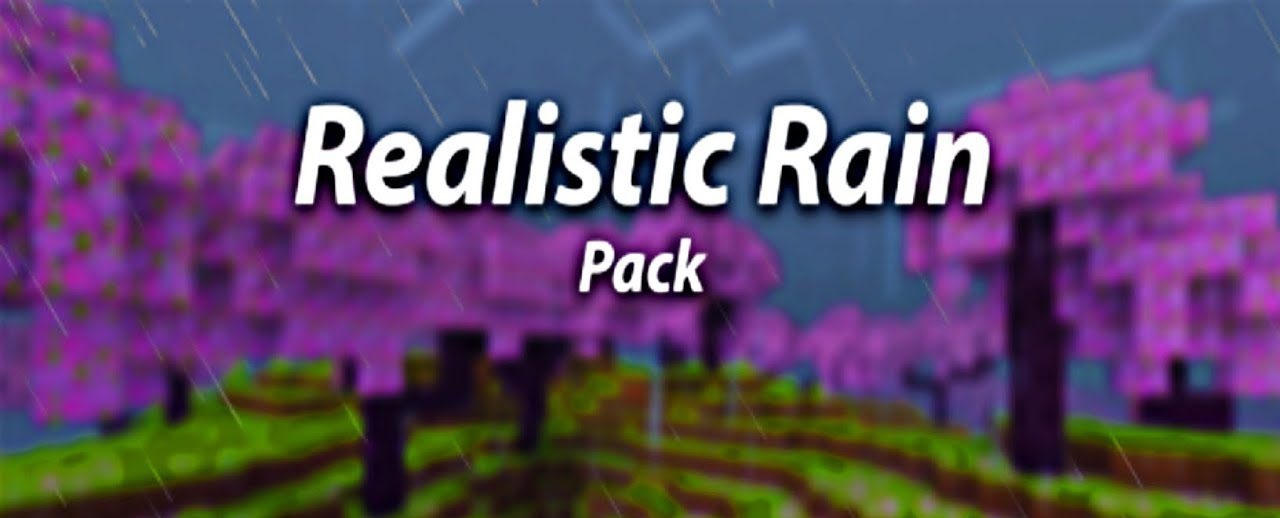 Lluvia realistapara Minecraft PE (Bedrock) 1.21 1.20