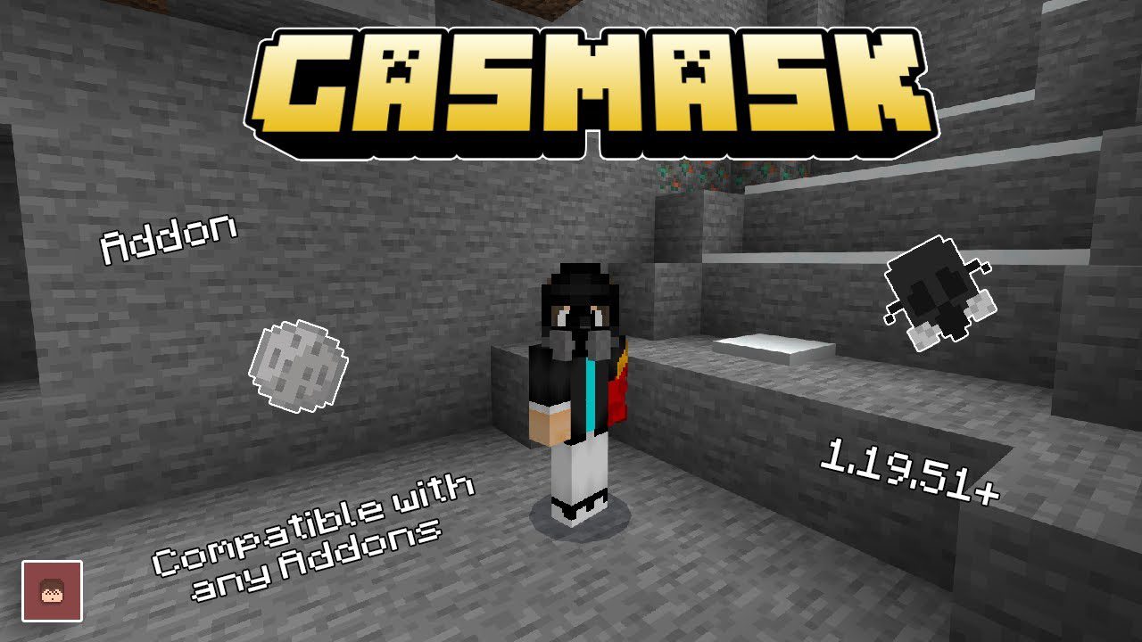 GasMask para Minecraft PE (Bedrock)