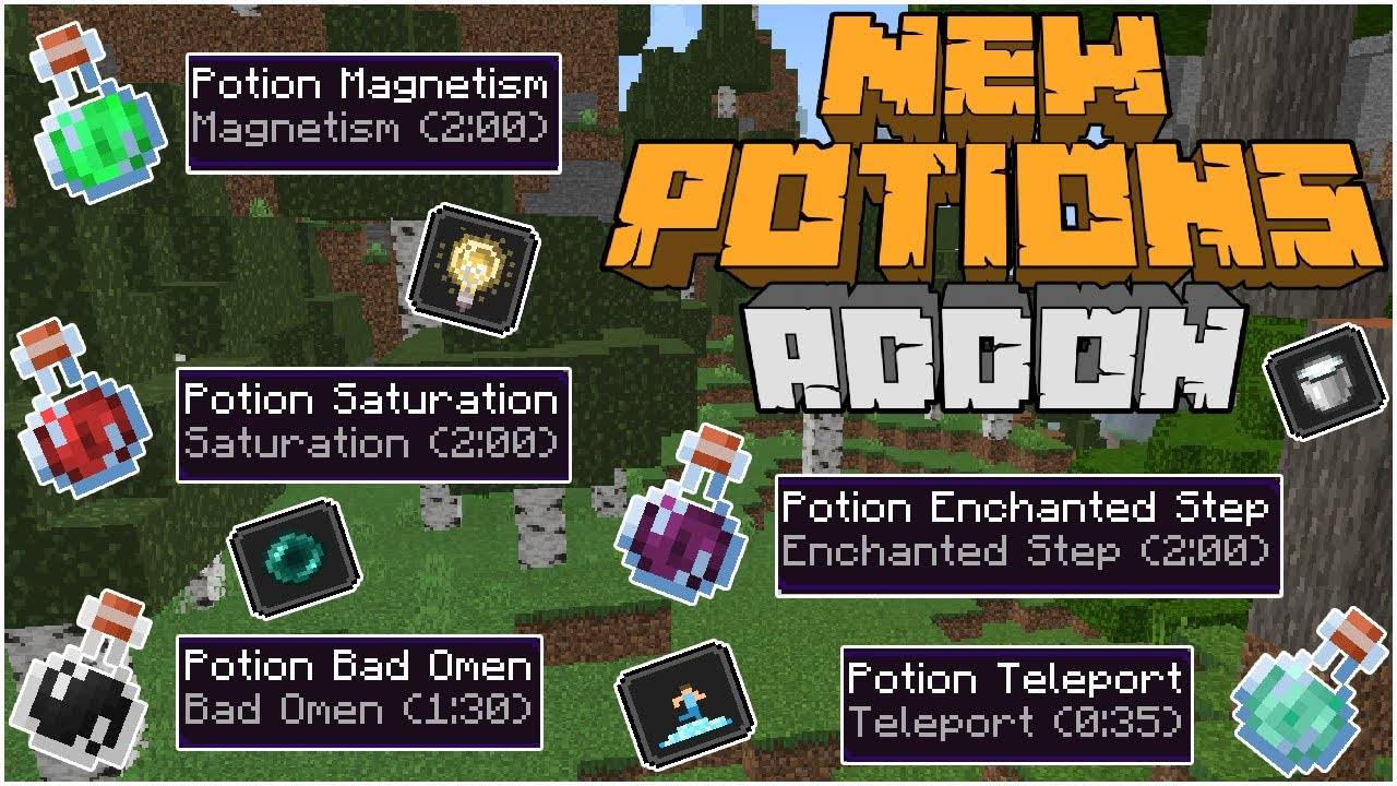 New Potions para Minecraft PE (Bedrock) 1.21